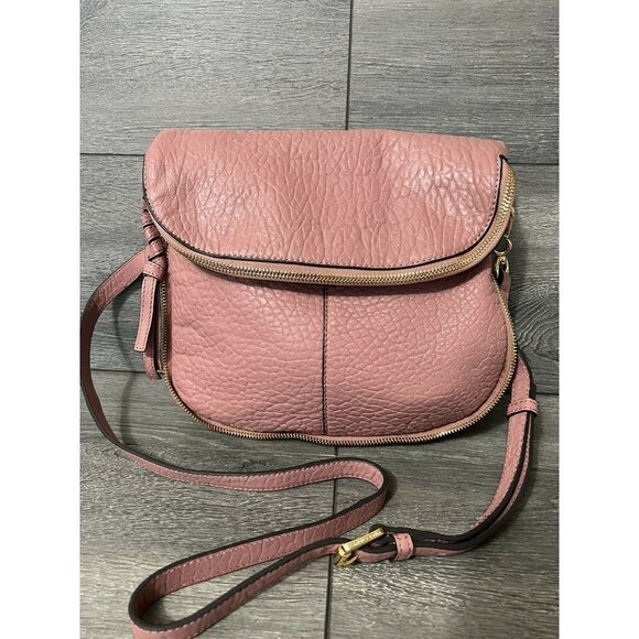 Vince Camuto Large Lamb Leather Crossbody Bag - Ida pink - Picture 1 of 8